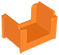 LEGO Duplo, Meble Łóżko Piętrowe 4886 Pomarańczowy