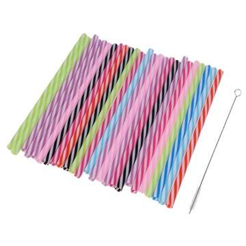 25x Twarde plastikowe słomki do picia