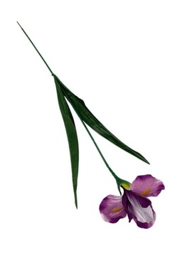 Irys sztuczny kwiat gałązka 65 cm fiolet