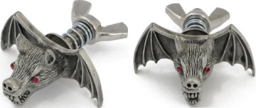 Ozdobne Śruby do montażu tablicy rejestracyjnej - Nietoperze - Custom Promo