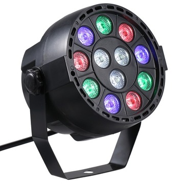 SWIATLO SCENY ZE STROBOSKOPEM DMX 30W RGBW 12 LED