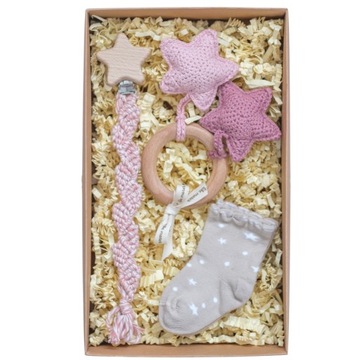LikeMoses Prezent dla niemowlaka box zestaw wyprawkowy baby shower chrzest