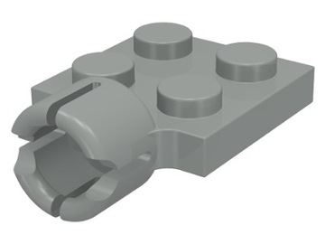 Lego 3730 Płyta 2x2 Zaczep Jasny Szary Old 1 szt