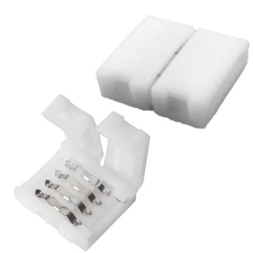 ZŁĄCZKA DO TAŚM LED RGB 10mm 4 PIN TAŚMA-TAŚMA