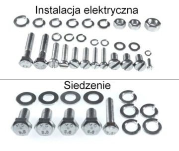 Шурупы MZ ES 250/2 TROPHY, оцинкованные, класс 8,8, разделены на группы