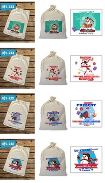 ПОДАРОЧНЫЙ СУМОК ДЕД МОРОЗ ВАШЕ ИМЯ 26х35