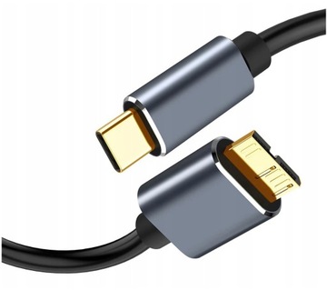 KABEL USB C 3.0 PRZEWÓD DO DYSKU HDD krótki 0,5 m