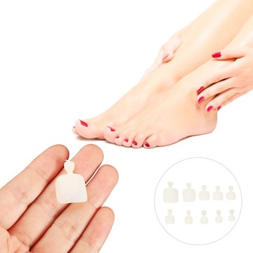 Искусственные французские ногти на ногах, полная подделка