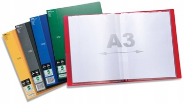 ALBUM OFERTOWY A4 A3 TECZKA SIDE 20 KOSZULEK NIEBIESKI PENTEL