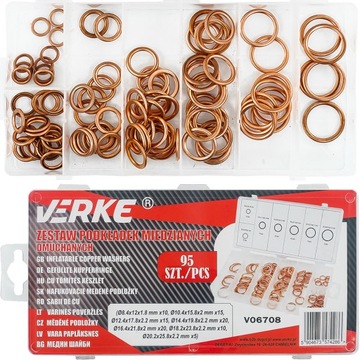 НАДУВАННЫЕ МЕДНЫЕ ШАЙБЫ НАБОР МЕДНЫХ ШАЙБ MIX COPPER 95 EL