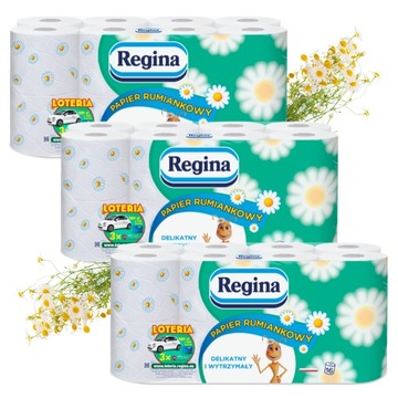 REGINA PAPIER TOALETOWY RUMIANKOWY ZAPACHOWY KWIATOWY 3 WARSTWY 48