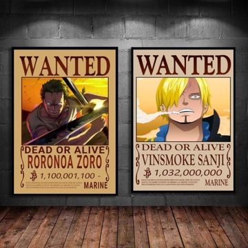 30X40 cm plakatów Anime plakaty One Piece Zoro San