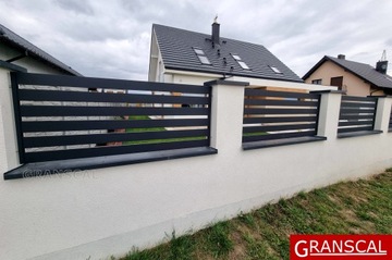 Уличная калитка современный забор ворота Познань