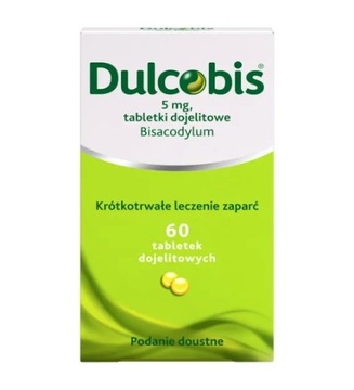 Dulcobis 5 mg, 60 tabletek dojelitowych zaparcia