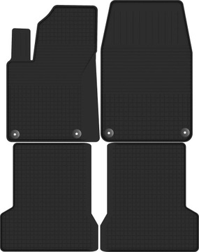 FORD FIESTA MK6 MK7 gumowe dywaniki + STOPERY