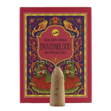 Kadzidła stożkowe GOLDEN INDIA DRAGON BLOOD 10szt
