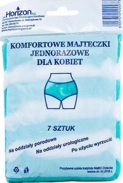 Horizon Jednorazowe majtki po porodzie 7szt. r.38