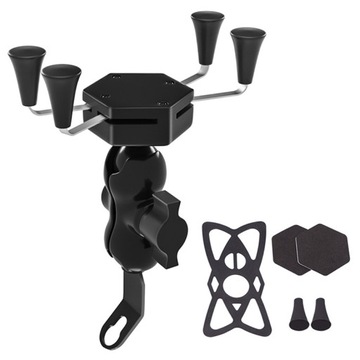 MOTOCYKLOWY UCHWYT X NA TELEFON SKUTER MOTOR