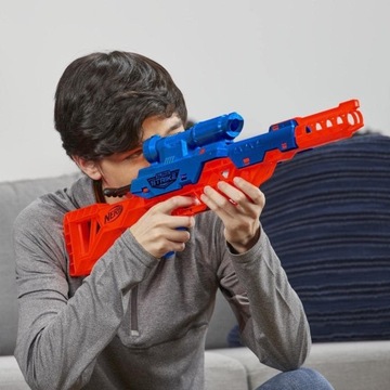 РУЖЬЕ NERF ALPHA С ПРИЦЕПОМ WOLF LR-1 + 12 ИСКУССТВ
