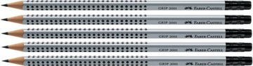 Ołówek z gumką Faber Castell Grip 2001 HB x 5