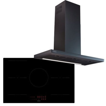 Kernau Kitchen Connect Set Варочная панель + вытяжка Черный