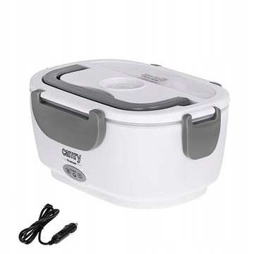 LUNCH BOX z FUNKCJĄ PODGRZEWANIA POJEMNIK ŚNIADANIÓWKA 2 KOMORY 230/12V