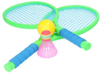 НАБОР ДЛЯ БАДМИНТОНА, ПЛЯЖНЫЕ РАКЕТКИ, СТРЕЛКОВЫЕ МЯЧИ