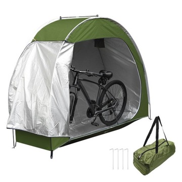 Outdoor Bike Storage Tent Waterproof 210D Oxford Fabric Army green
