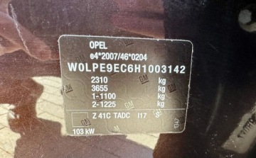 Opel Zafira C Tourer 1.4 Turbo ECOTEC 140KM 2016 Opel Zafira 1.4T Manual 7-osob Skora Navi Kamera 2016 Bogata Wersja, zdjęcie 35