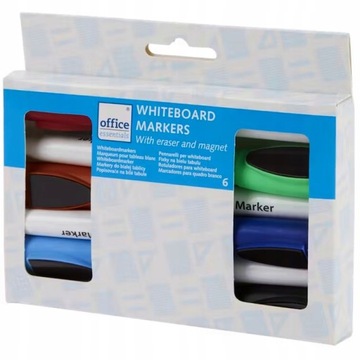 Tablica magnetyczna biała 45x60 + marker + magnesy