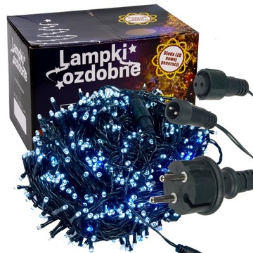 LAMPKI CHOINKOWE 1000LED FLASH STAŁE ŚWIATŁO ISKRA