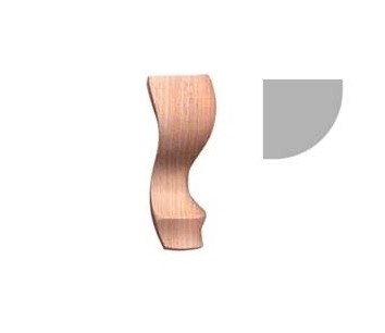 Noga meblowa drewniana F990001 Ludwik 15 cm