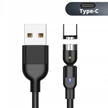Magnetyczny kabel wtyk USB C szybkie ładowanie