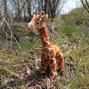 MASKOTKA ŻYRAFA 40cm ECO PLUSH GIRAFFE ŻYRAFKA