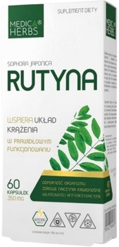 Suplement diety Medica Herbs Rutyna 60 kapsułek Odporność Antyoksydant