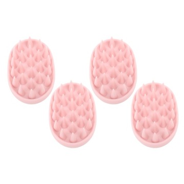 4 шт. Массажер для головы, щетка для шампуня, мягкий силикон JU