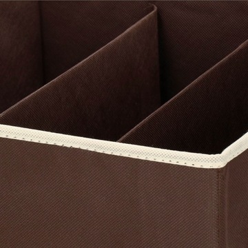 НАБОР ОРГАНИЗАТОРА ДЛЯ БЕЛЬЯ ИЗ 4 КОРИЧНЕВЫХ ВСТАВОК-СЕПАРАТОРОВ