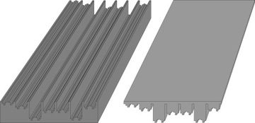 Dyfuzor Schroedera QRD 1D N49 Fractal Basic panel