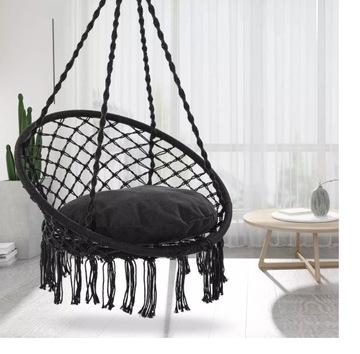 HUŚTAWKA BOCIANIE GNIAZDO BOHO OGRODOWA FOTEL WISZĄCY KRZESŁO Z PODUSZKĄ