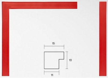 Каркас, рамка 9х13 - профиль WIK - 12 цветов 13х9 см