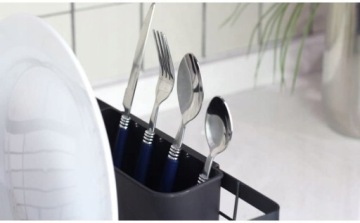 СУШИЛКА ДЛЯ ПОСУДЫ С ПОДДОНОМ ДЛЯ СУШКИ СТОЛОВЫХ ПРИБОРОВ