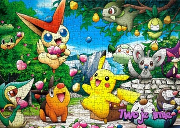 Puzzle Pokemon Detektyw Pikachu A4 110el + imię GRATIS - RÓŻNE WZORY
