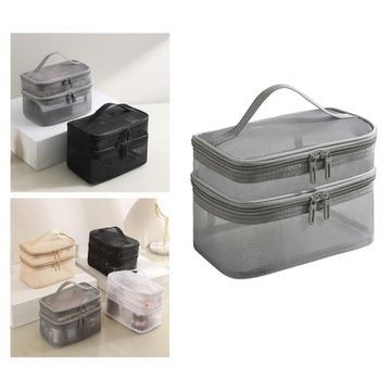 Dwuwarstwowa kosmetyczka Przenośne małe torby na ramię Łazienka Kosmetyczna