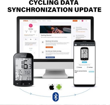 Беспроводной велокомпьютер Cycplus M1: GPS ANT+ Cadence Power