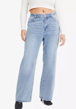 H&M HM Wide High Jeans Szerokie Jeansy Spodnie jeansowe baggy damskie 40 L