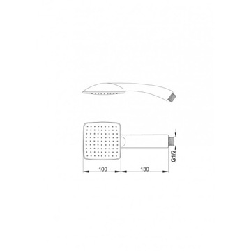 RĄCZKA NATRYSKOWA SŁUCHAWKA PRYSZNICOWA PAOLA