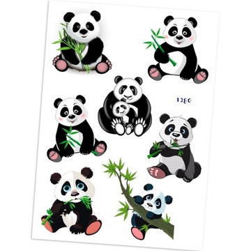 NAKLEJKI NAGRODY MOTYWACYJNE panda 1380