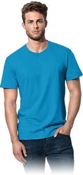 T-shirt Koszulka Męska Turkus 150g roz. M