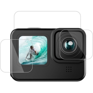 Закаленное стекло 9H Telesin для экрана и объектива GoPro Hero 11.12.10/9
