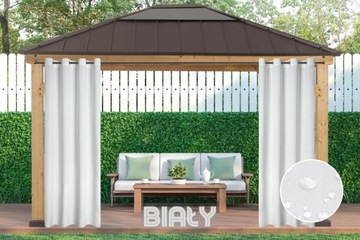 ВОДОНЕПРОНИЦАЕМАЯ ЗАНАВЕСА 155х220 ДЛЯ САДОВОЙ ТЕРРАСЫ БЕЖЕВАЯ